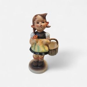 Goebel Hummel Figurine #98/0 Sister Girl With Basket West Germany Vintage
